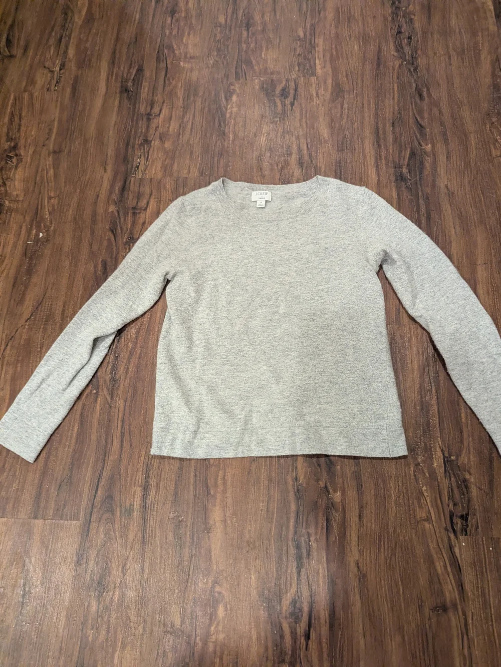 J. Crew Light Heather Gray Crewneck Sweater